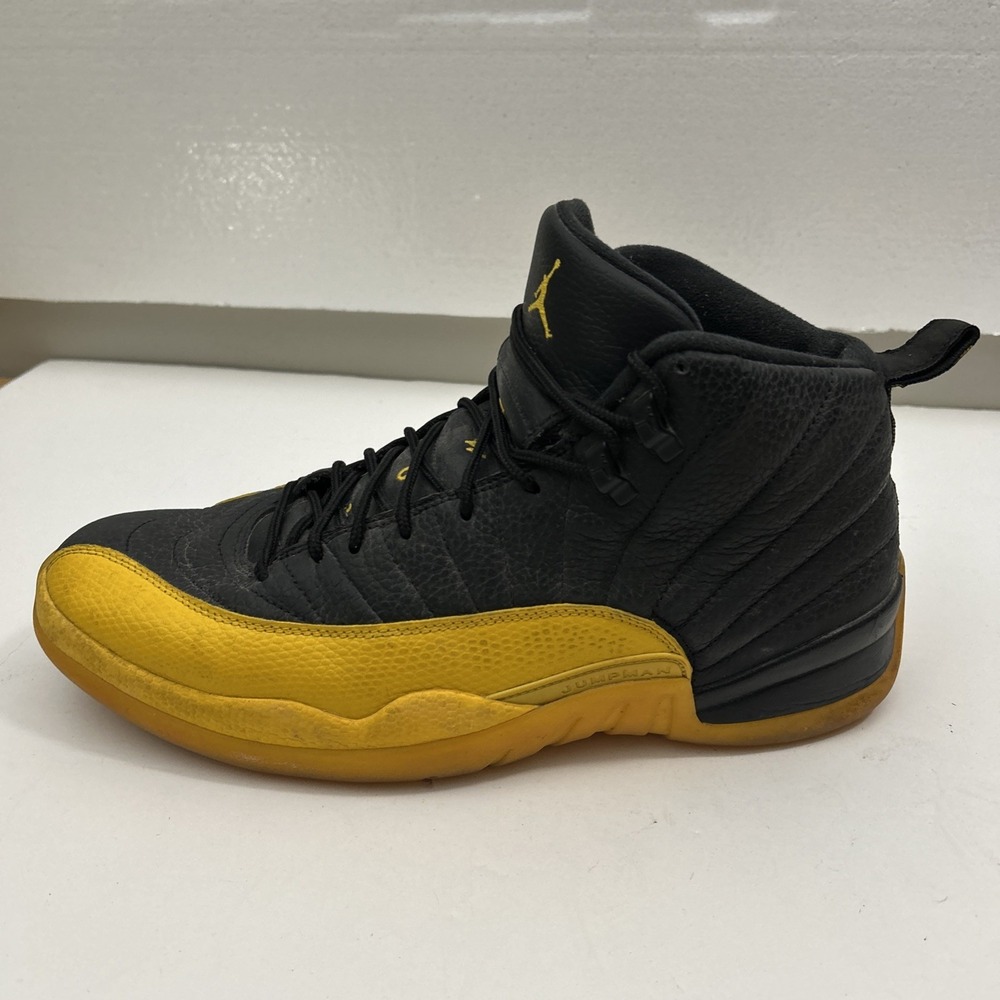 Nike Men 12 Air Jordan 12 XII Retro OG Black/University Gold 130690-070 SKU 3071 - Picture 4 of 9
